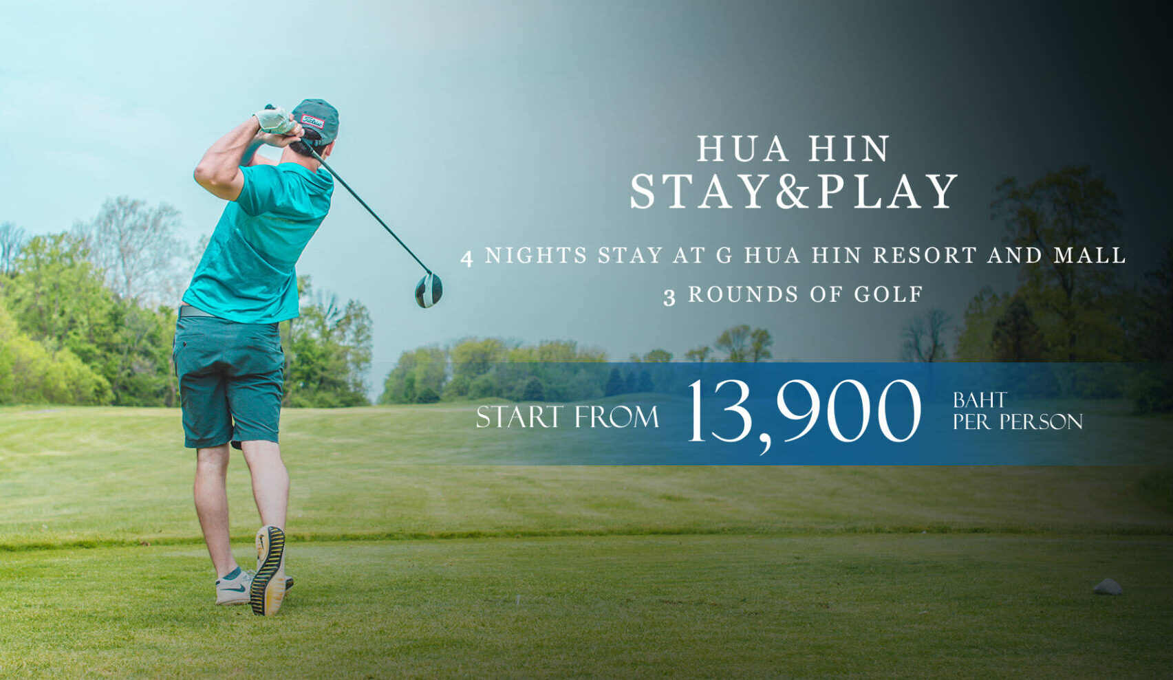 Hua Hin Stay & Play Package (4 Nights/3 Golfs) G Hua Hin Resort and Mall